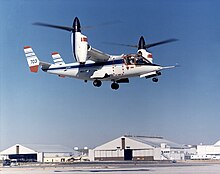 XV-15 experimental tiltrotor, 1980 XV-15 takeoff.jpg