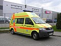 Zdravotnická záchranná služba Moravskoslezského kraje - Volkswagen Transporter ambulance.JPG