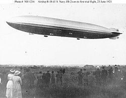 Az R38 első útja 1921. június 23-án