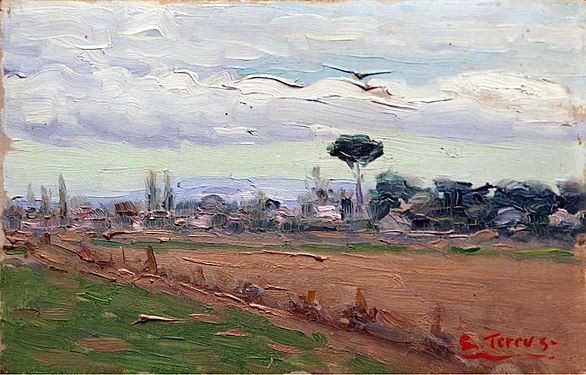 Paesaggio con pino