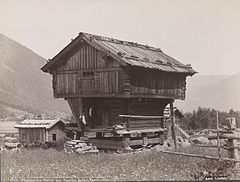 Thelemarken, Stabur paa Gaarden Rollag, Vestfjorddalen