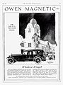 Owen Magnetic arabanın 1920 reklamı