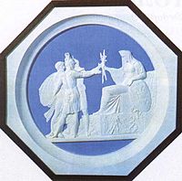 Народное ополчение 1812 года Медальон, воск, 1816