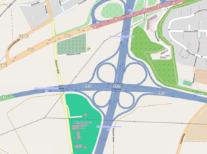 Übersichtskarte Autobahnkreuz Dortmund/Unna