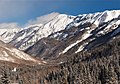 Southwest aspect of Abrams Mountain in winter