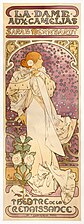 18/05: Cartell d'una versió treatral de la novel·la La Dama de les Camèlies, pintat per Alfons Mucha.
