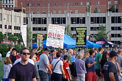 Anti-Muslim protest in Ohio Anti-Muslim protestors (26713858473).jpg