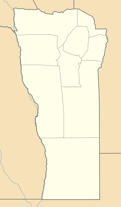 Mapa lokalizacyjna prowincji San Luis