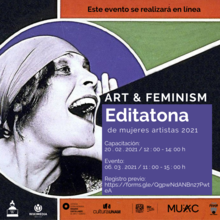 Cartel para art and feminism 2021