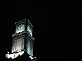 La torre dell'Orologio di notte