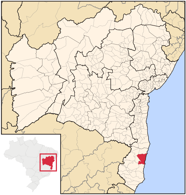 Localização de Porto Seguro na Bahia