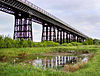 The preserved Bennerley Viaduct in 2009