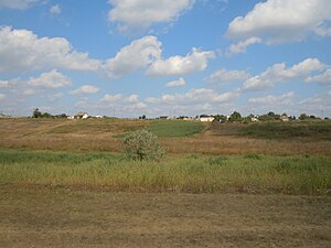 Вид на село з боку лиману