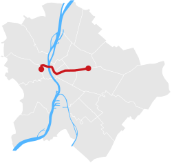 Karte der Linie M2