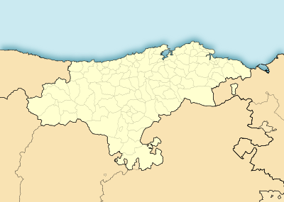 Location map Spain Cantabria