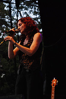 Гриффин выступает на Sound Stage в Центральном парке, Нью-Йорк, 17 сентября 2008 г.