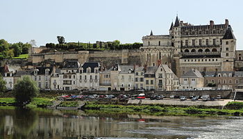 Loire und Schloss Amboise in Amboise