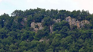 Les vestiges du château.