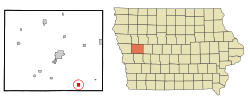Location of Manilla, Iowa