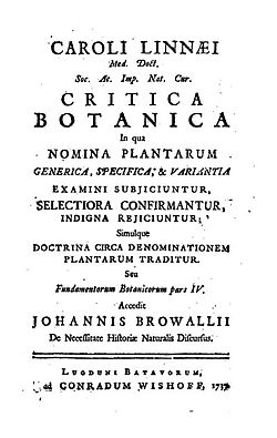 Image illustrative de l’article Critica botanica