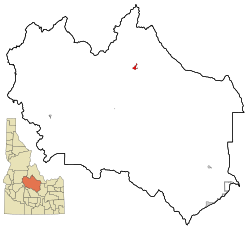Location in Custer County and the state of آیداهو ایالتی