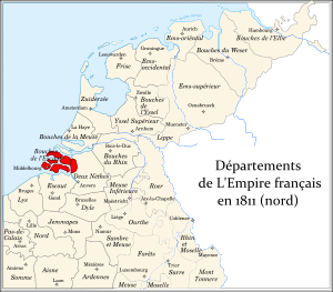 Департамент Устье Эско на территории исторических Нидерландов в 1811 году