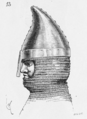 Elmo con nasale con coppo a berretto frigio, inizio XII secolo[9]