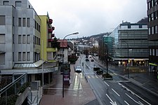 Одна из улиц города в декабре 2013 года.