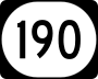 Kentucky Route 190 marker