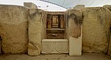 The entrance to the two top apses of the Tarxien Temples.