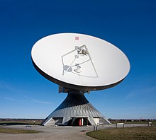 Satellite dishes are a crucial component in the analysis of satellite information. Erdfunkstelle Raisting 2a.jpg