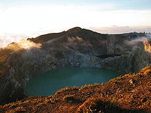 Een van de meren op de Kelimutu