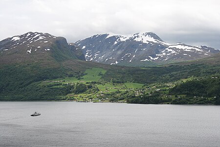 From the main page of Nynorsk Wikipedia: the rural area of Folkestad, Volda, Norway