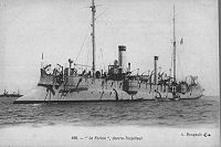 The protected cruiser Forbin, sister ship of Surcouf (1889–1921)
