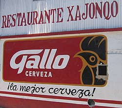 A Gallo reklámtáblája