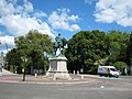 View of the statue, facing Bury Meadow Park