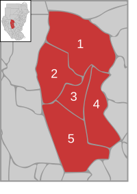 Административное деление провинции в 2005 году