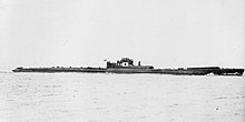Photo en noir et blanc du sous-marin I-58.