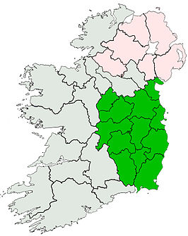 Kaart van Leinster