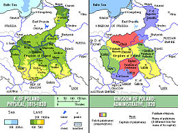 Regnu de Polònia (Cungressu) - Mapa