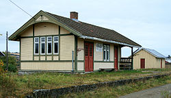 View of the village railway station, Kraby Station