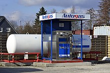 Unmanned LPG-only station in Germany, payment per girocard LPG Autogastankstelle 01.jpg