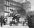 Le départ de Nice–Castellane–Nice, en mars 1899.