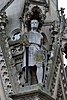 Statue of Simon de Montfort on the Haymarket Memorial Clock Tower in Leicester