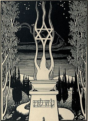 Sofferenza e martirio ebraici (illustrazione di Ephraim Moses Lilien, 1902)