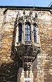 Oriel window in the gatehouse, moved from John of Gaunt’s Palace, Lincoln, in 1849