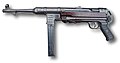 MP40 so sklopenou pažbou (tento koncept bol použitý aj pri jednom modeli AK-47).