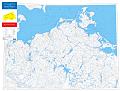 Gewässerkarte auf Basis der Übersichtskarte 1:250.000 Mecklenburg-Vorpommern (tif-Version)