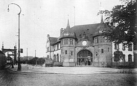 Empfangsgebäude um 1912