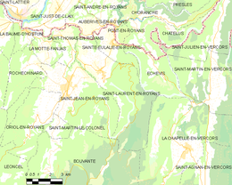 Saint-Laurent-en-Royans - Localizazion